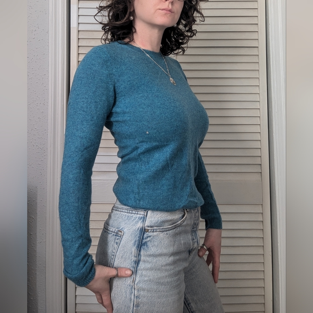100% Cashmere Ellen Tracy Sweater XS